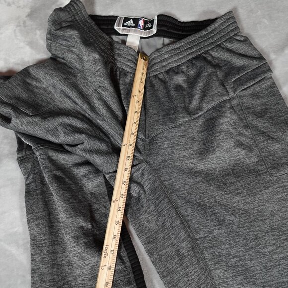 Adidas NBA Player Training Pants Mens 2XL 37” +2 Length Climawarm Gray - Picture 11 of 12